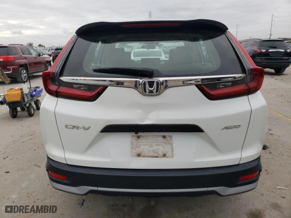 2020 Honda CR-V LX with VIN 2HKRW2H21LH652947, listed as a Copart auction lot 43975275 with 98,444 mi miles and Salvage Title. Bid and sale history available at carsss.com. Image 6.