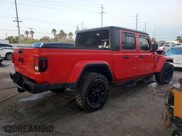 2022 Jeep Gladiator Sport S z VIN 1C6HJTAG8NL149010, wystawiony jako Copart lot #76550524 z przebiegiem 15 181 mil mil oraz Szkoda całkowita • Salvage title. Historia ofert i sprzedaży dostępna na DreamBid. Obrazek 3.