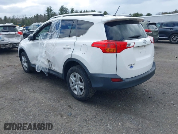 2015 Toyota RAV4 LE with VIN 2T3BFREV5FW337848, listed as a IAAI auction lot 41945174 with 135,792 mi miles. Bid and sale history available at carsss.com. Image 3.