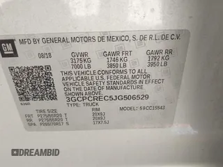2018 Chevrolet Silverado 1500 LT with VIN 3GCPCREC5JG506529, listed as a IAAI auction lot 41834983 with 83,623 mi miles and . Bid and sale history available at DreamBid. Image 9.