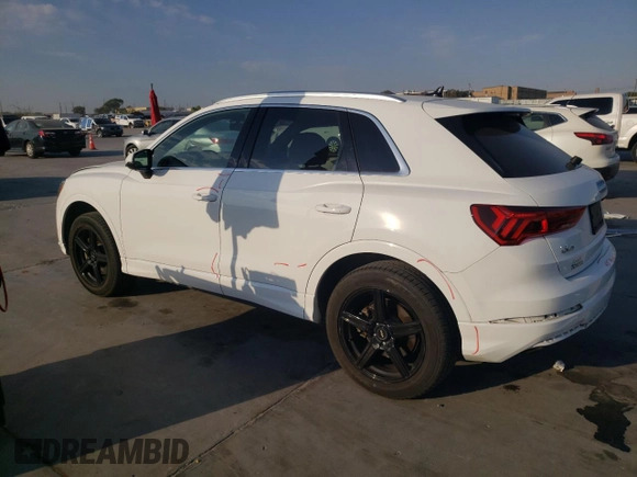 2019 Audi Q3 Premium with VIN WA1AECF37K1078324, listed as a Copart auction lot 75601734 with 73,623 mi miles and Salvage Title. Bid and sale history available at carsss.com. Image 2.