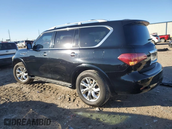 2013 Infiniti QX56 with VIN JN8AZ2NF9D9531027, listed as a Copart auction lot 83920194 with 194,769 mi miles and Salvage Title. Bid and sale history available at carsss.com. Image 2.