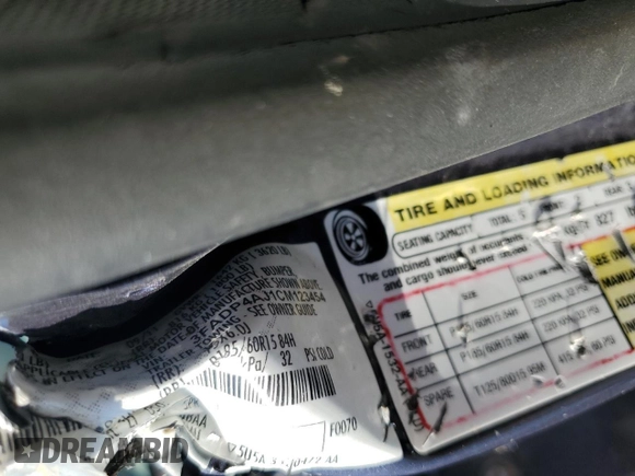 2012 Ford Fiesta S with VIN 3FADP4AJ1CM123454, listed as a Copart auction lot 86797664 with Not provided miles and Salvage title. Bid and sale history available at DreamBid. Image 12.