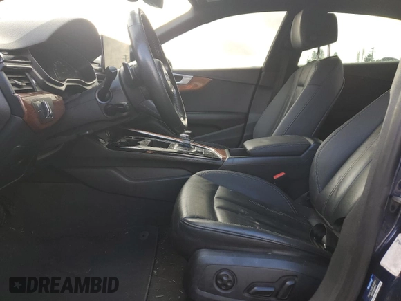 2020 Audi A5 Sportback Premium with VIN WAUANCF56LA007430, listed as a Copart auction lot 87229744 with Not provided miles and Salvage title. Bid and sale history available at DreamBid. Image 7.