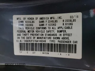 2016 Honda Accord LX with VIN 1HGCR2F37GA146546, listed as a Copart auction lot 48300515 with 148,380 mi miles and Salvage Title. Bid and sale history available at DreamBid. Image 14.