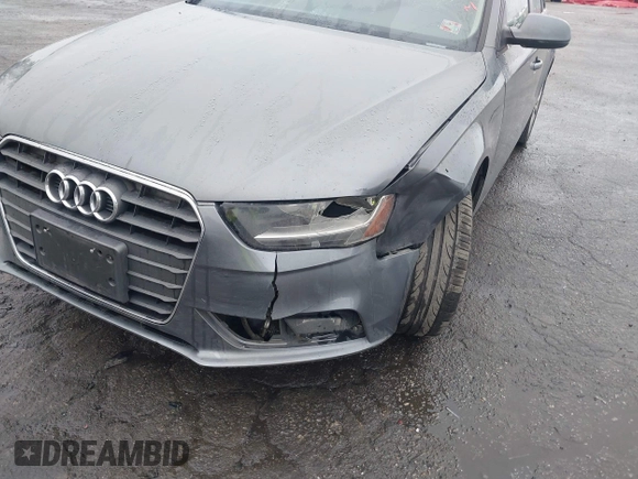 2013 Audi A4 Premium with VIN WAUAFAFL3DA111892, listed as a IAAI auction lot 41522139 with 85,454 mi miles. Bid and sale history available at carsss.com. Image 6.