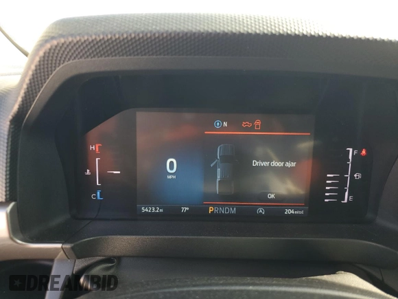 2024 Ford Ranger XLT with VIN 1FTER4GH7RLE74280, listed as a Copart auction lot 57282575 with 5,423 mi miles and Salvage title. Bid and sale history available at DreamBid. Image 9.