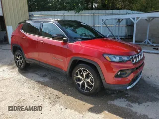 2025 Jeep Compass Limited with VIN 3C4NJDCN8ST560954, listed as a Copart auction lot 63038015 with 8,696 mi miles and Clean title. Bid and sale history available at DreamBid. Image 4.