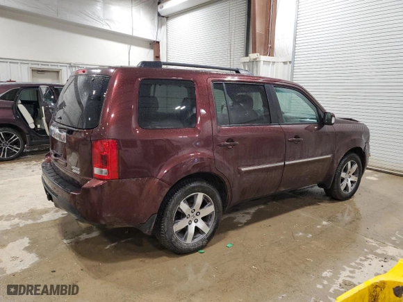 2013 Honda Pilot Touring with VIN 5FNYF4H94DB031156, listed as a Copart auction lot 49831635 with 341,088 mi miles and Clean Title. Bid and sale history available at carsss.com. Image 3.