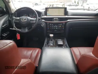 2018 Lexus LX with VIN JTJHY7AX4J4260540, listed as a Copart auction lot 51650575 with 63,202 mi miles and Salvage Title. Bid and sale history available at carsss.com. Image 8.