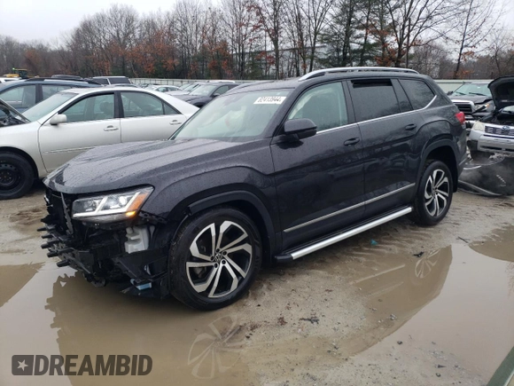 2022 Volkswagen Atlas SEL with VIN 1V2BR2CA6NC534834, listed as a Copart auction lot 82413944 with 40,338 mi miles and Salvage title. Bid and sale history available at DreamBid. Image 1.