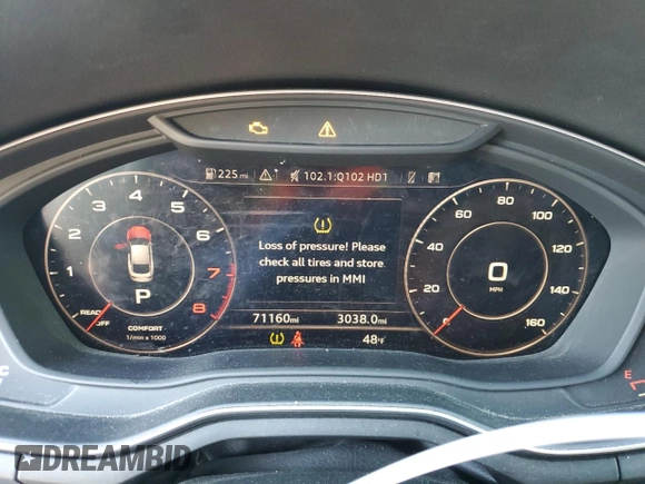 2018 Audi A5 Sportback Premium Plus with VIN WAUENCF51JA080963, listed as a Copart auction lot 40986024 with 71,160 mi miles. Bid and sale history available at carsss.com. Image 9.