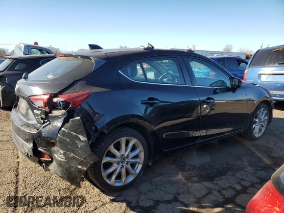 2014 Mazda 3 S Touring with VIN JM1BM1L39E1205634, listed as a Copart auction lot 42619665 with 118,100 mi miles and Salvage Title. Bid and sale history available at DreamBid. Image 3.