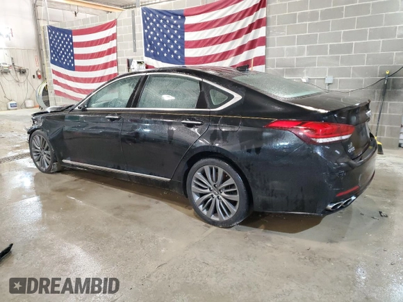 2015 Hyundai Genesis 5.0L with VIN KMHGN4JF7FU053494, listed as a Copart auction lot 44660694 with 85,285 mi miles and Salvage Title. Bid and sale history available at carsss.com. Image 2.