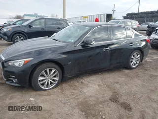 2015 Infiniti Q50 with VIN JN1BV7AR5FM392624, listed as a IAAI auction lot 41667327 with 53,589 mi miles. Bid and sale history available at carsss.com. Image 16.