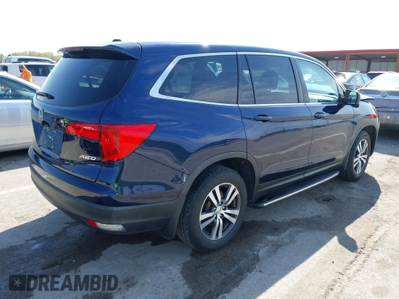 2016 Honda Pilot EX-L with VIN 5FNYF6H53GB078174, listed as a IAAI auction lot 42053669 with 94,259 mi miles and . Bid and sale history available at DreamBid. Image 4.