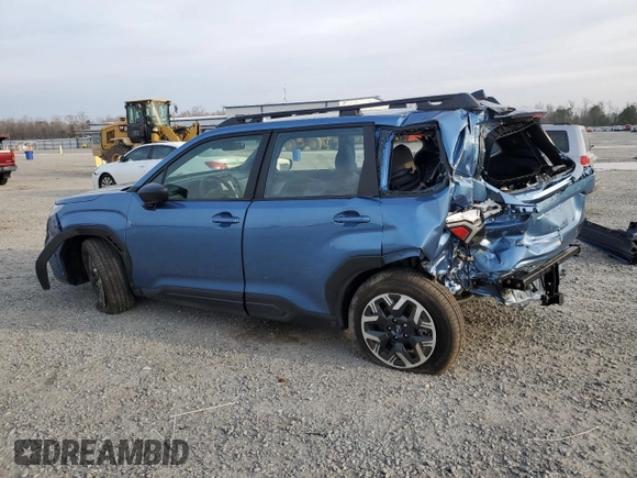 2025 Subaru Forester with VIN JF2SLDAC5SH444822, listed as a Copart auction lot 48493785 with 4,944 mi miles and Salvage title. Bid and sale history available at DreamBid. Image 2.