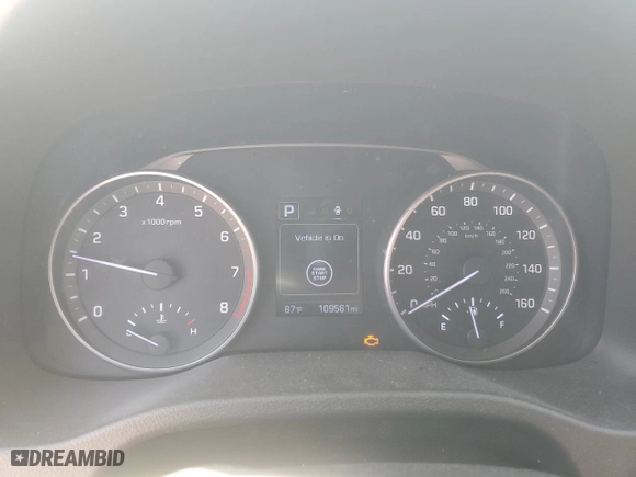 2017 Hyundai Elantra SE with VIN 5NPD84LF4HH057981, listed as a Copart auction lot 52259025 with 109,561 mi miles and Salvage Title. Bid and sale history available at carsss.com. Image 9.