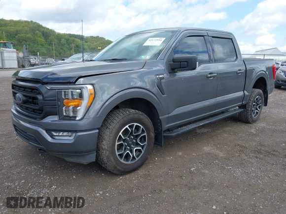 2021 Ford F-150 XL with VIN 1FTFW1E56MKE74015, listed as a IAAI auction lot 42172934 with 27,186 mi miles and . Bid and sale history available at DreamBid. Image 18.