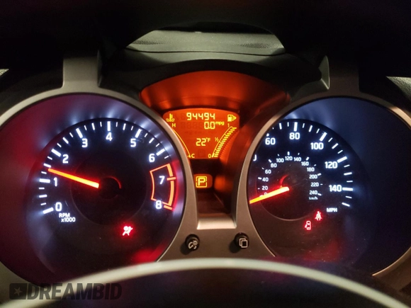 2012 Nissan Juke SL with VIN JN8AF5MV7CT116230, listed as a Copart auction lot 87816315 with 94,494 mi miles and Salvage Title. Bid and sale history available at DreamBid. Image 9.