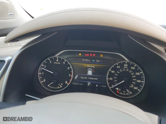 2017 Nissan Murano SL with VIN 5N1AZ2MG7HN106839, listed as a Copart auction lot 88459855 with 126,367 mi miles and Salvage Title. Bid and sale history available at carsss.com. Image 9.