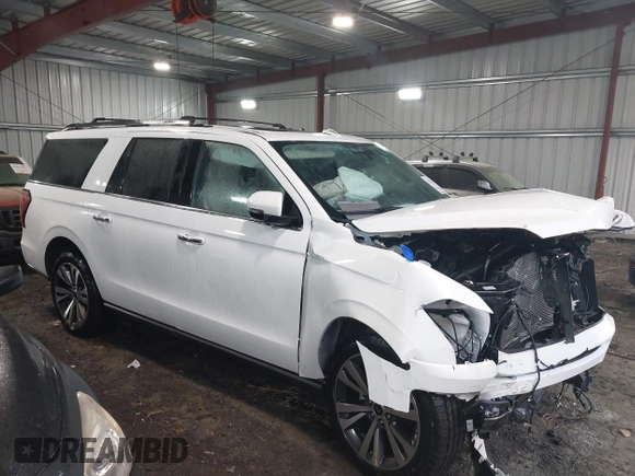2021 Ford Expedition Max Limited with VIN 1FMJK1KT7MEA60714, listed as a IAAI auction lot 41931864 with 50,816 mi miles and . Bid and sale history available at DreamBid. Image 1.