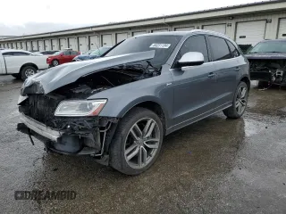 2014 Audi SQ5 Premium Plus with VIN WA1CGAFPXEA013059, listed as a Copart auction lot 50231194 with 105,227 mi miles and Salvage Title. Bid and sale history available at carsss.com. Image 1.
