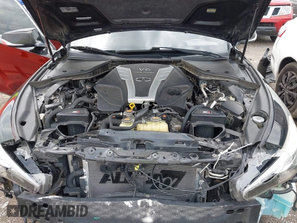 2018 Infiniti Q50 3.0t LUXE with VIN JN1EV7AP1JM355638, listed as a IAAI auction lot 41954052 with 66,663 mi miles. Bid and sale history available at carsss.com. Image 10.
