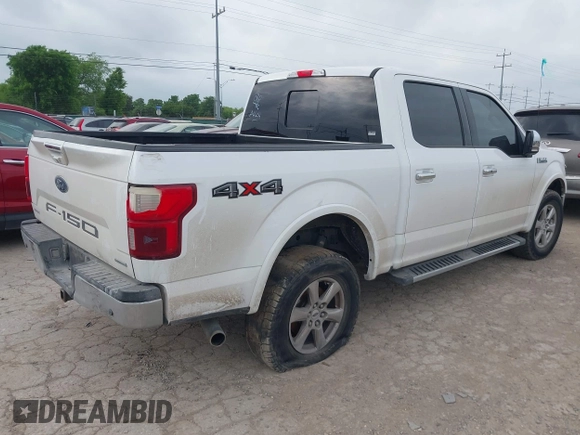 2018 Ford F-150 XL with VIN 1FTEW1EG5JKD32988, listed as a IAAI auction lot 42099086 with 127,541 mi miles. Bid and sale history available at carsss.com. Image 4.