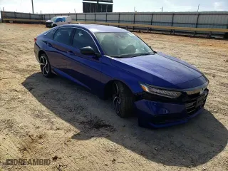 2022 Honda Accord Sedan Sport SE with VIN 1HGCV1F45NA097293, listed as a Copart auction lot 48908795 with 49,293 mi miles and Salvage Title. Bid and sale history available at carsss.com. Image 10.