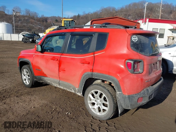 2015 Jeep Renegade Latitude with VIN ZACCJBBT2FPB22309, listed as a IAAI auction lot 41451716 with 93,027 mi miles and . Bid and sale history available at DreamBid. Image 3.