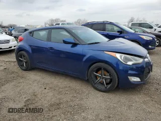 2017 Hyundai Veloster Value Edition with VIN KMHTC6ADXHU321696, listed as a Copart auction lot 45550025 with 188,063 mi miles and Salvage Title. Bid and sale history available at carsss.com. Image 4.