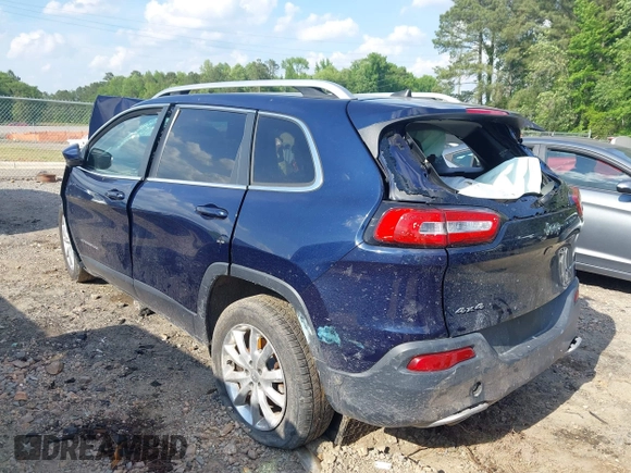 2016 Jeep Cherokee Limited with VIN 1C4PJMDB7GW181409, listed as a IAAI auction lot 42163196 with Not provided miles and . Bid and sale history available at DreamBid. Image 3.