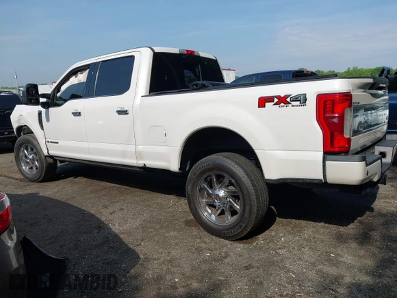 2017 Ford F-250 Lariat with VIN 1FT7W2BT0HED98616, listed as a IAAI auction lot 42154429 with 109,226 mi miles and . Bid and sale history available at DreamBid. Image 3.