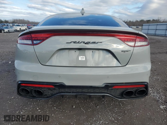 2022 Kia Stinger GT2 with VIN KNAE55LC2N6120216, listed as a Copart auction lot 85452554 with 23,896 mi miles and Salvage Title. Bid and sale history available at DreamBid. Image 6.
