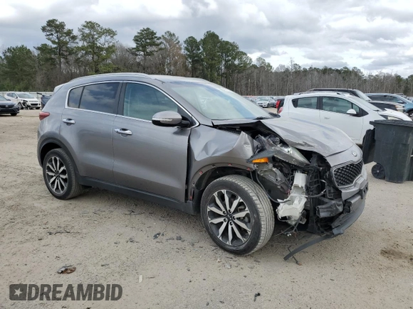 2019 Kia Sportage EX with VIN KNDPN3AC1K7559626, listed as a Copart auction lot 47413215 with 69,428 mi miles and Salvage title. Bid and sale history available at DreamBid. Image 4.