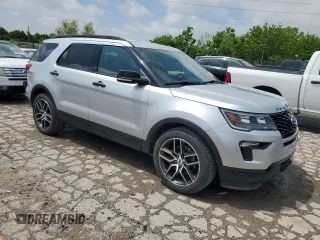 2019 Ford Explorer Sport with VIN 1FM5K8GT1KGB05117, listed as a Copart auction lot 56696505 with Not provided miles and Salvage title. Bid and sale history available at DreamBid. Image 4.