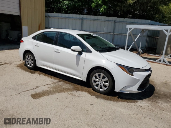 2021 Toyota Corolla LE with VIN 5YFEPMAEXMP244592, listed as a Copart auction lot 55226875 with 96,153 mi miles and Salvage Title. Bid and sale history available at DreamBid. Image 4.