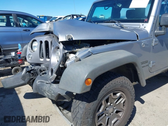 2016 Jeep Wrangler Sport with VIN 1C4AJWAG8GL151872, listed as a IAAI auction lot 41749717 with 118,845 mi miles and . Bid and sale history available at carsss.com. Image 6.