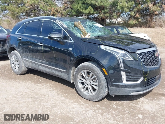 2020 Cadillac XT5 Premium Luxury AWD with VIN 1GYKNDRS3LZ107687, listed as a IAAI auction lot 41887306 with 54,959 mi miles and . Bid and sale history available at DreamBid. Image 1.