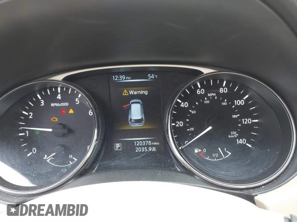 2014 Nissan Rogue SL with VIN 5N1AT2MV9EC752794, listed as a IAAI auction lot 41650352 with 120,378 mi miles. Bid and sale history available at carsss.com. Image 7.