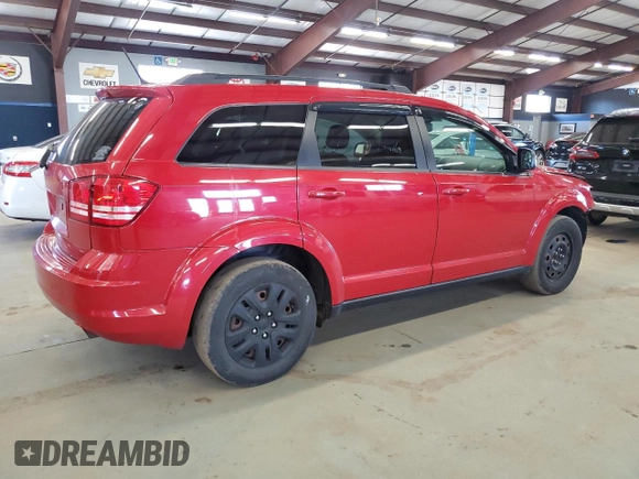 2017 Dodge Journey SE with VIN 3C4PDCAB3HT507672, listed as a Copart auction lot 52388255 with 175,384 mi miles and Salvage Title. Bid and sale history available at DreamBid. Image 3.