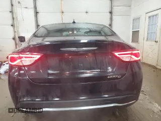 2015 Chrysler 200 C with VIN 1C3CCCCB3FN735557, listed as a Copart auction lot 46128545 with 100,689 mi miles and Clean Title. Bid and sale history available at carsss.com. Image 6.