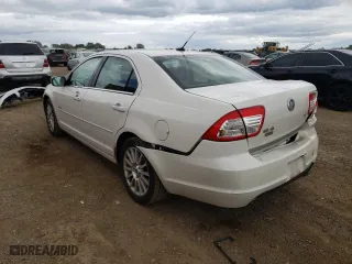 2008 Mercury Milan Premier with VIN 3MEHM08188R622893, listed as a Copart auction lot 66665814 with 124,956 mi miles and Salvage Title. Bid and sale history available at carsss.com. Image 2.