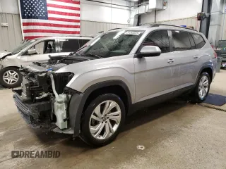 2021 Volkswagen Atlas SE z VIN 1V2HR2CA7MC532146, wystawiony jako Copart lot #51283325 z przebiegiem 46 545 mil mil oraz Szkoda całkowita • Salvage title. Historia ofert i sprzedaży dostępna na DreamBid. Obrazek 1.