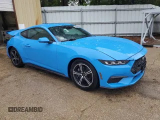 2024 Ford Mustang EcoBoost with VIN 1FA6P8TH0R5130338, listed as a Copart auction lot 51929615 with 24,830 mi miles and Clean Title. Bid and sale history available at DreamBid. Image 4.
