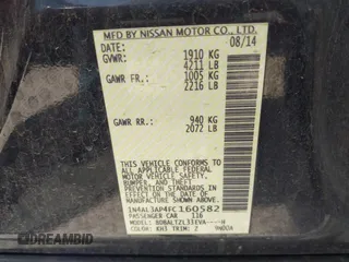 2015 Nissan Altima S with VIN 1N4AL3AP4FC160582, listed as a IAAI auction lot 42012598 with 107,821 mi miles and . Bid and sale history available at DreamBid. Image 9.
