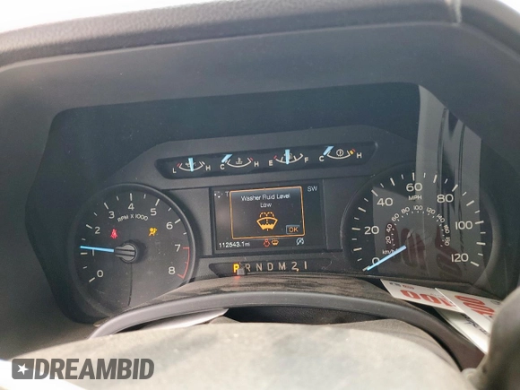 2018 Ford F-150 XL with VIN 1FTMF1CB9JKC79358, listed as a Copart auction lot 57774995 with 112,543 mi miles and Salvage title. Bid and sale history available at DreamBid. Image 9.