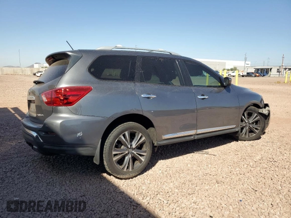 2018 Nissan Pathfinder Platinum z VIN 5N1DR2MN5JC644324, wystawiony jako Copart lot #47608265 z przebiegiem 116 157 mil mil oraz Szkoda całkowita • Salvage title. Historia ofert i sprzedaży dostępna na DreamBid. Obrazek 3.