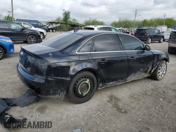 2009 Audi A4 Premium Plus with VIN WAUSF78KX9N024437, listed as a Copart auction lot 55547125 with 120,857 mi miles and Salvage title. Bid and sale history available at DreamBid. Image 3.